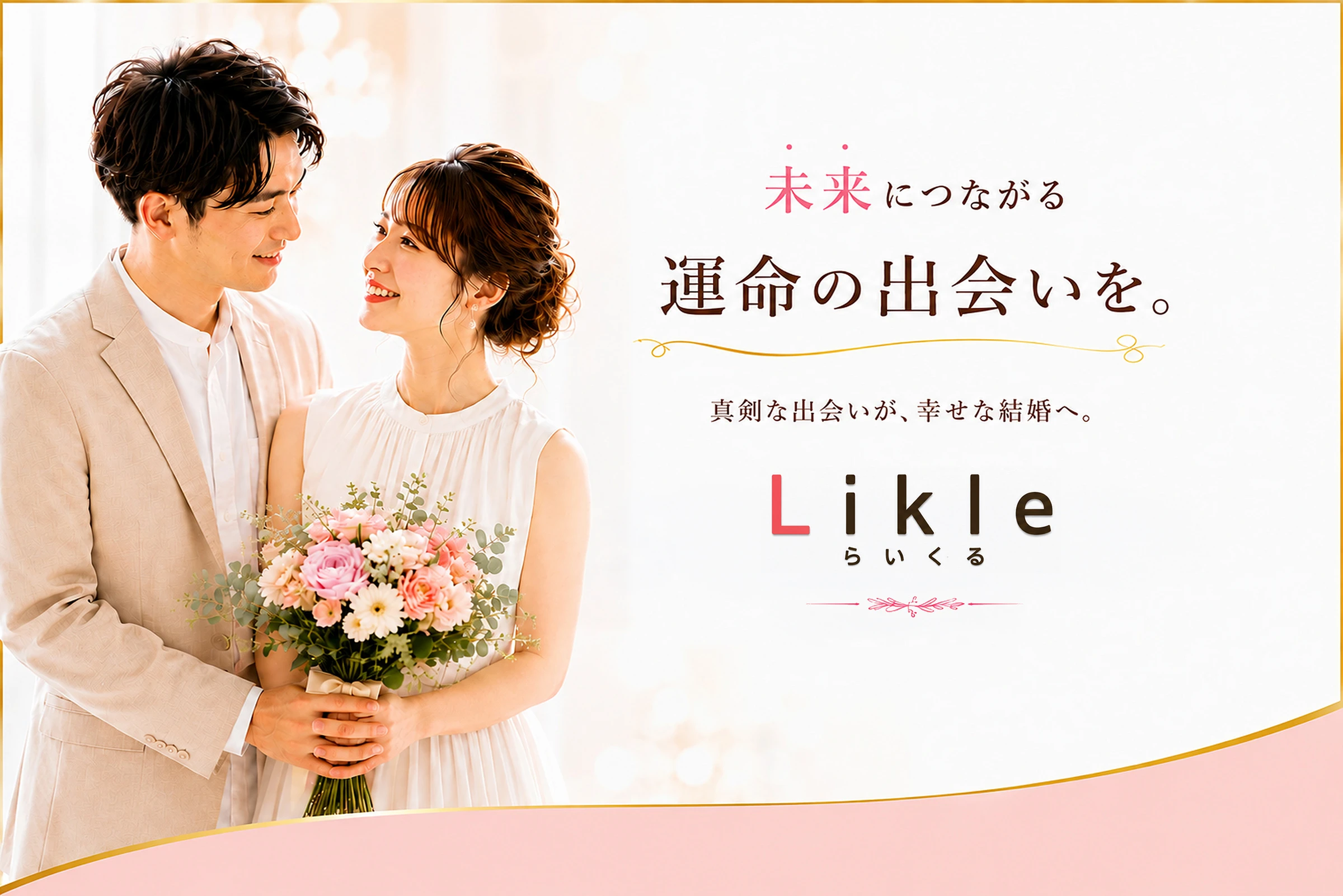 未来につながる運命の出会いを　真剣な出会いが、幸せな結婚へ。Likle らいくる